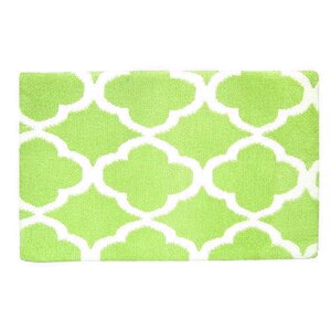 Quatrefoil Memory Foam Bath Rug