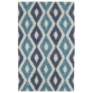 Hinton Charterhouse Hand-Tufted Turquoise Area Rug