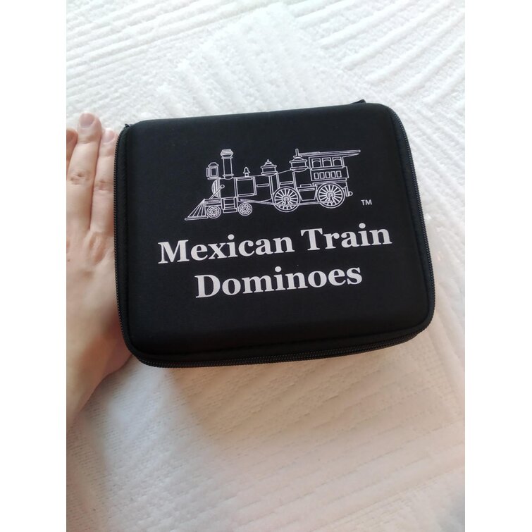 Double 12 Mexican Train Number Dominoes to Go Travel Size With Zip up Case for sale online