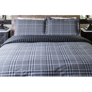 Go to store & view more images Millwood Pines Vinci English Plaid Reversible Duvet Set