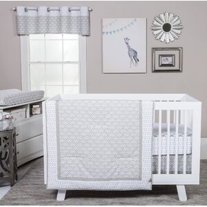 Art Deco 3 Piece Crib Bedding Set