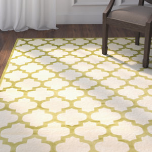 Beecroft Apple Green & Ivory Trellis Area Rug