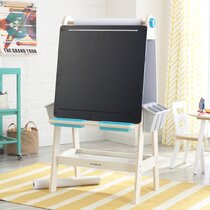 MEEDEN Solid Pine Wood Kids Double-Sided Art Easel,Standing