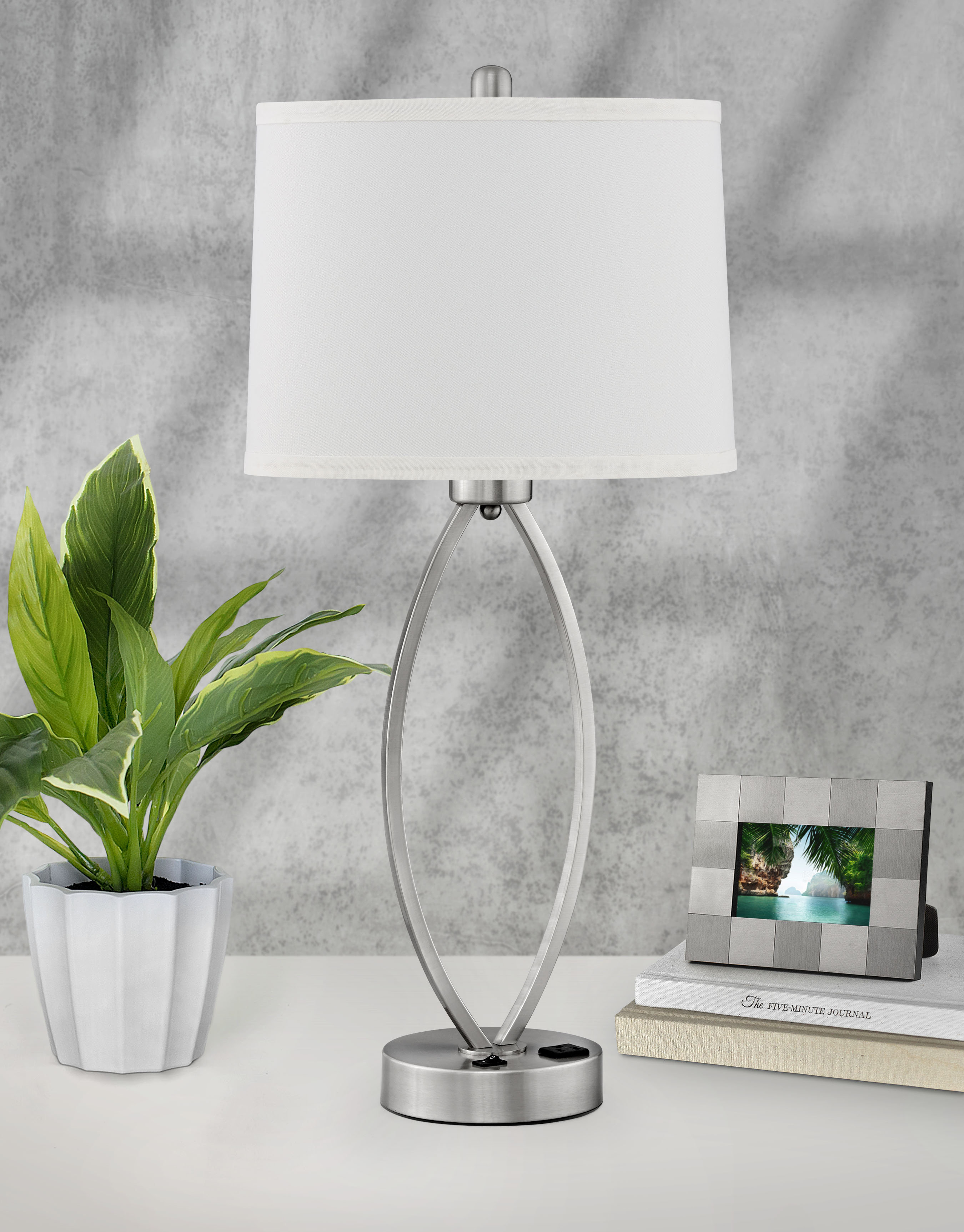 nightstand lamp with outlet