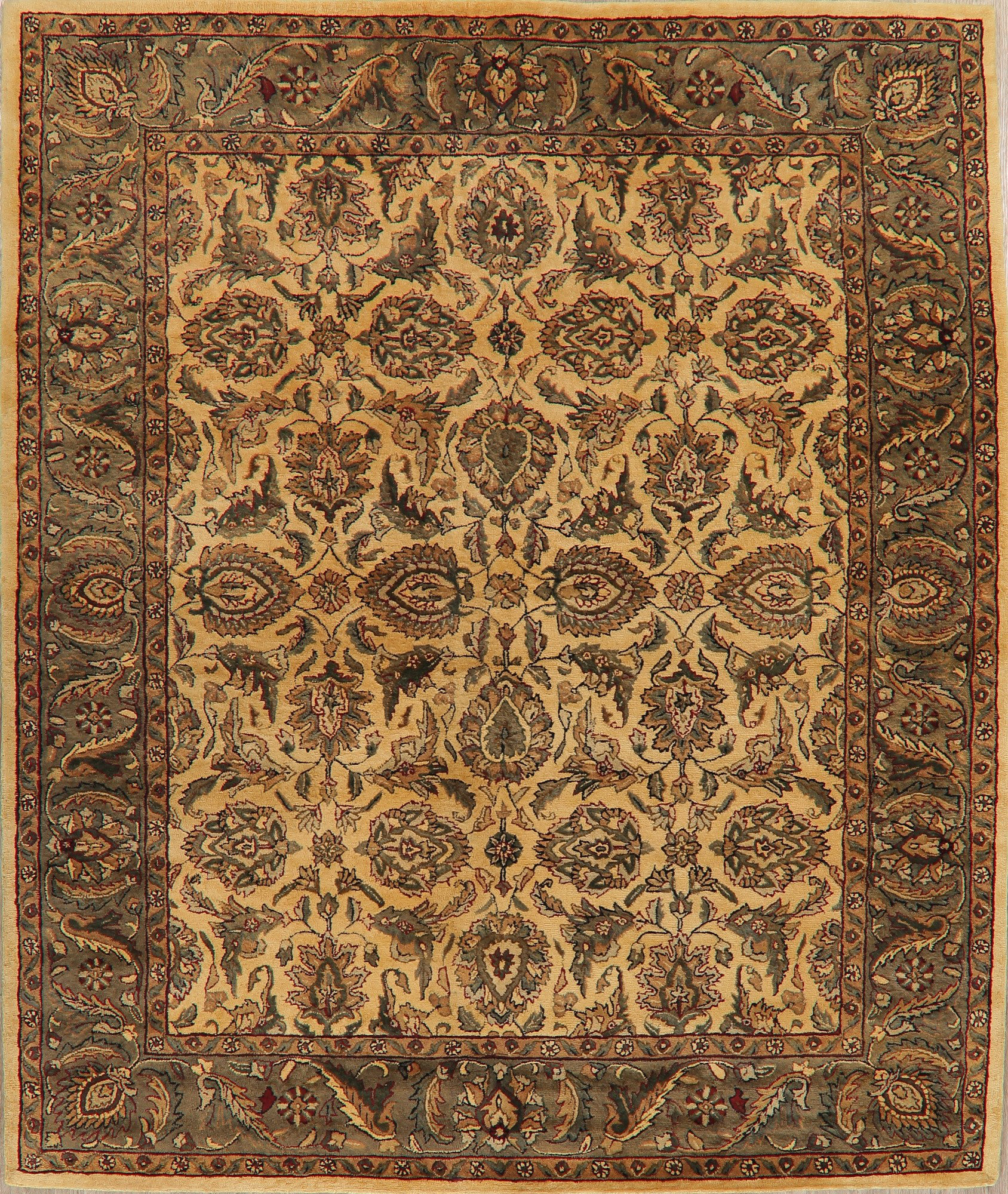 Charlton Home One Of A Kind Feitoza Hand Knotted New Age Agra Kind Feitoza Hand Knotted New Age Agra