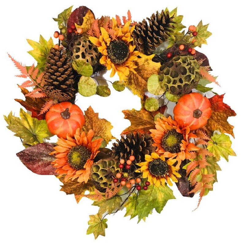 artificial fall wreaths for the front door