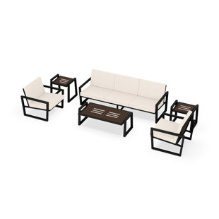 Vero 6 Piece Sunbrella Sofa Set with Cushions