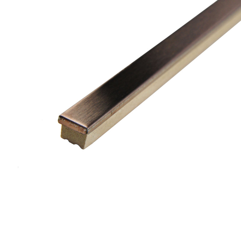 Elitetile Aleazio 5 75 X 0 38 Porcelain Specialty Piece Tile Aleazio 5 75 X 0 38 Porcelain Specialty Piece Tile Trim In Copper