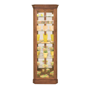 Go to store & view more images Philip Reinisch Co. Lighthouse Octave Lighted Corner Curio Cabinet