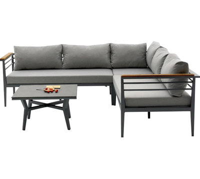 hdpe furniture cushions piece outdoor sectional skyros agora