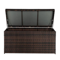 Wicker Rattan Deck Boxes Patio Storage You Ll Love In 2021 Wayfair