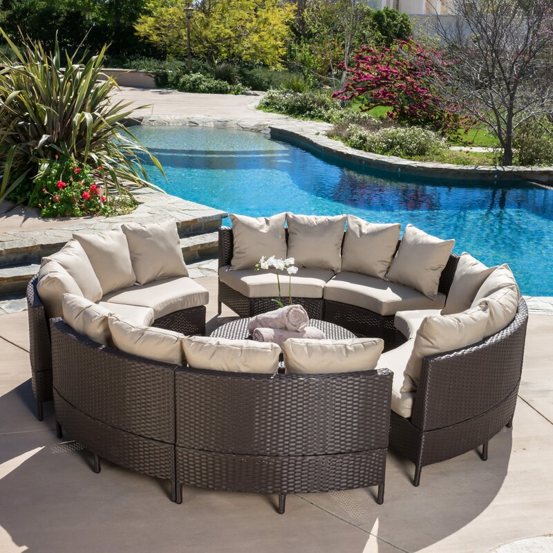 Sena 10 Piece Sectional Set with Cushions