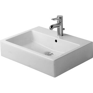 Vero Rectangular Vessel Bathroom Sink with Overflow