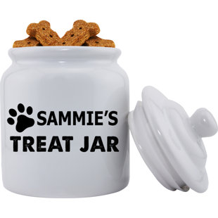 personalized dog treat canister
