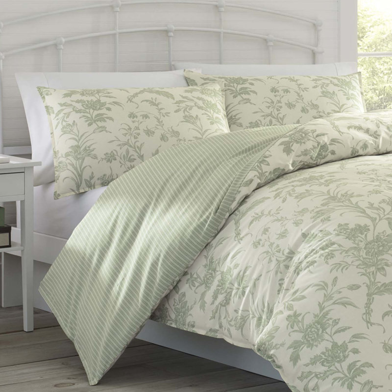 Laura Ashley Natalie Reversible Floral Cotton 5 Piece Comforter Set Reviews Wayfair Ca Laura ashley style represents feminine design and classic styles. wayfair ca