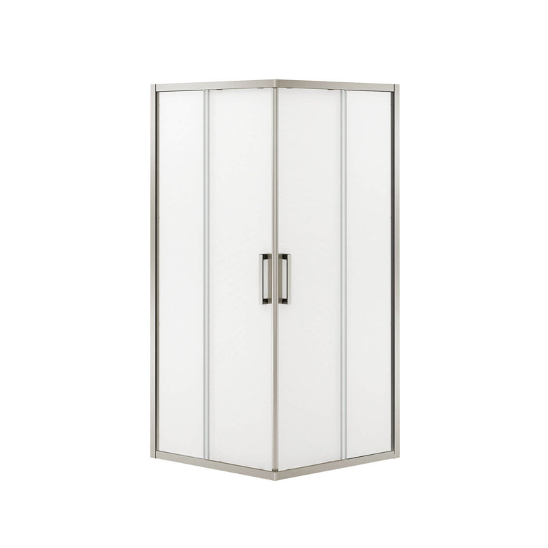 Maax Inc Radia Square 32 X 72 Double Sliding Semi Frameless Shower Door Wayfair