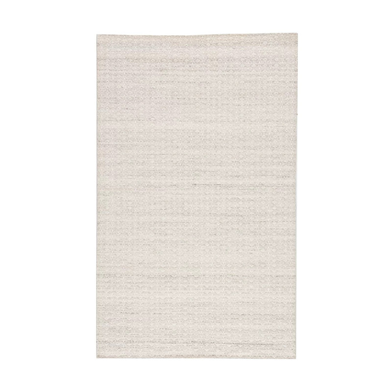 Hand Hooked Ivory Area Rug Rug Size: Runner 2'6" x 8'