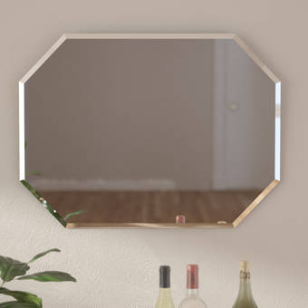 Cannonball Creek Frameless Beveled Wall Mirror Reviews Joss Main Cannonball Creek Frameless Beveled Wall