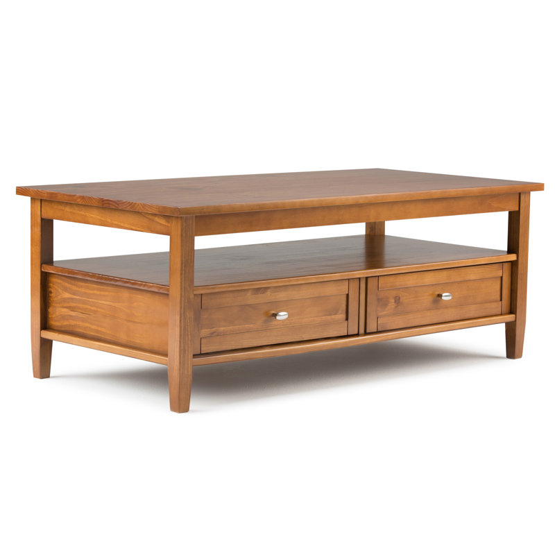 Alcott Hill Alameda Solid Wood Coffee Table With Storage Reviews