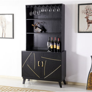 Go to store & view more images Mercer41 20200 2 Door Accent Bar with Wine Storage