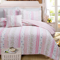 Coverlet Bedspread Devers Ruffle Lace Cotton 100%Cotton Quilt Set 