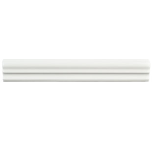 Chair Rail Accent Tiles You Ll Love Wayfair Blanque 1 25 X 7 88 Ceramic Chair Rail Tile In Brillo Zen White Set Of 10