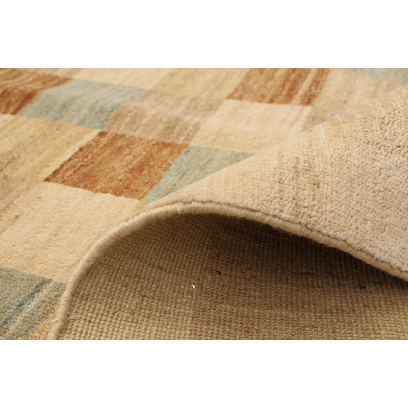 Darby Home Co One Of A Kind Camara Hand Knotted 2010s Bhadohi Beige 4 1 X 6 1 Wool Area Rug Wayfair