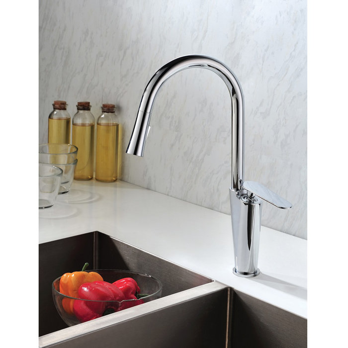 Dawn Usa Pull Down Single Handle Kitchen Faucet Wayfair