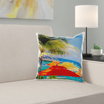The Holiday Aisle Umaiza Eensy Weensy Spider Print Square Pillow Cover And Insert Wayfair