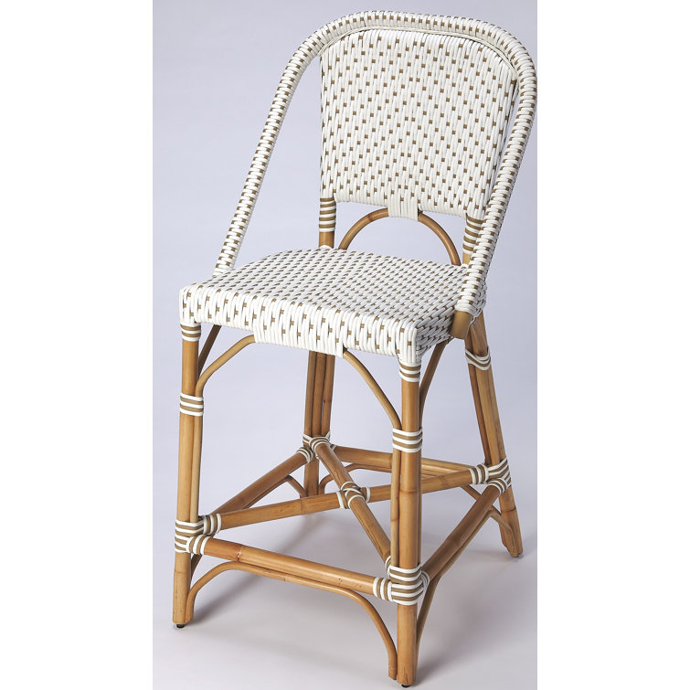 Butler Solstice White Chocolate Rattan Counter Stool Perigold