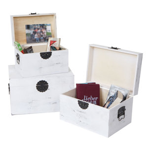 3-tlg. Box-Set Foxx aus Holz von BohoLiving