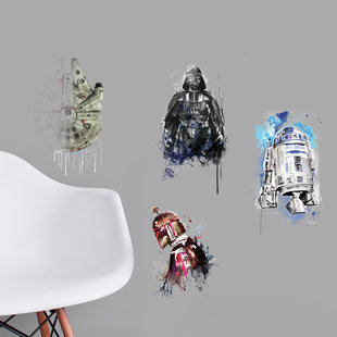 Star Wars Iconic Watercolor Peel and Stick Wall Decal