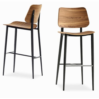 wood and metal hudson pub stool