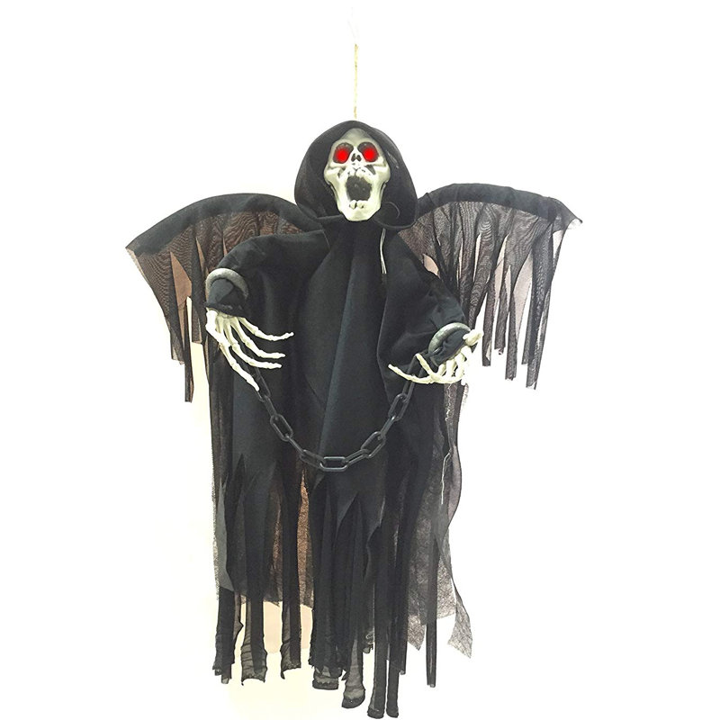 The Holiday Aisle Animated Skeleton Ghost Halloween Decoration