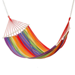 Go to store & view more images Kazivera Colorful Rest Cotton Tree Hammock by Bay Isle Home