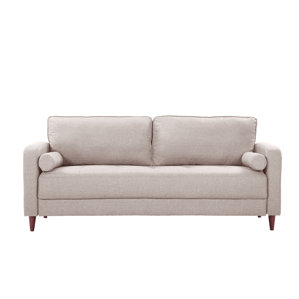 Mid-Century Modern Linen Fabric Living..