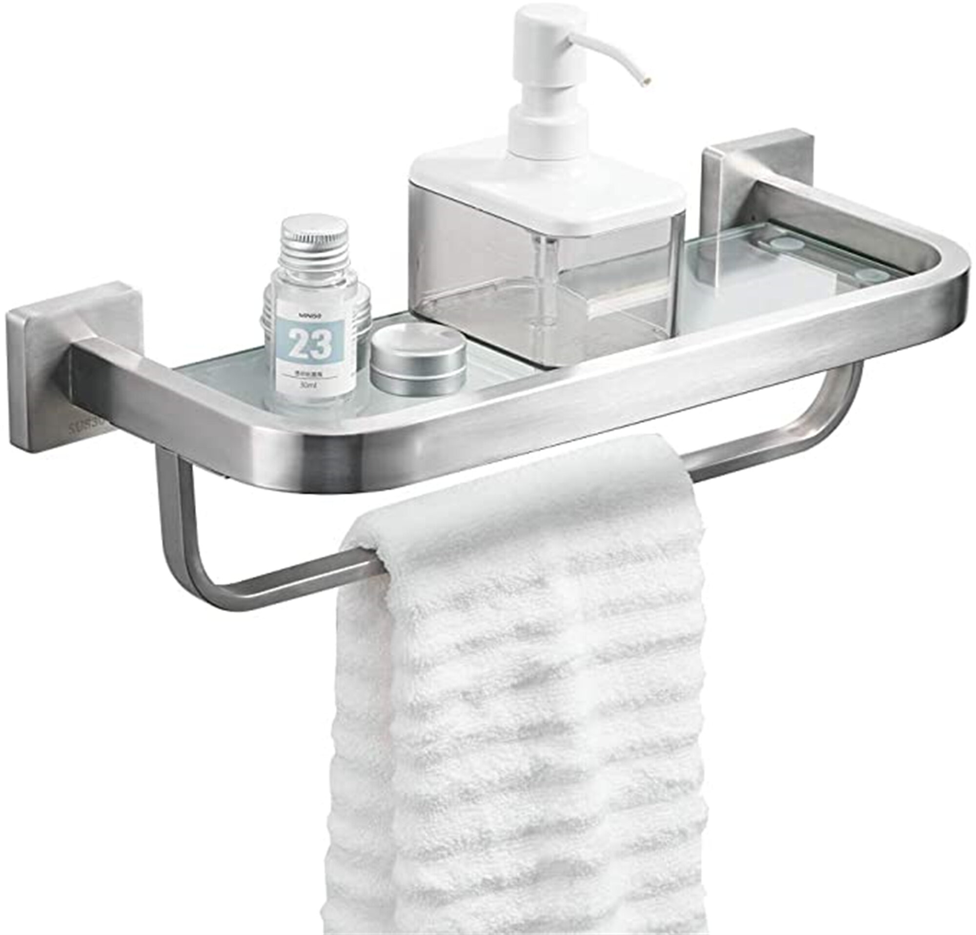 Wall Mounted Bathroom Stainless Steel Soap Storage Holder & Dish Brushed Nickel 