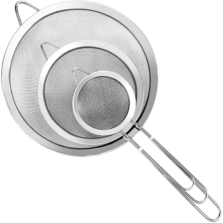 USA Stainless Steel Mesh Ultra Fine Basket Filter Coffee Strainer Tool w/Handle