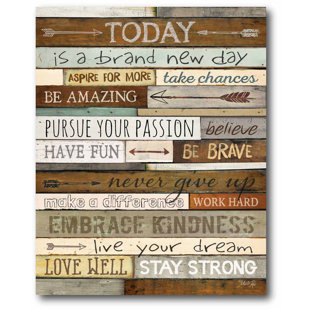 Inspirational Quotes Sayings Wall Art You Ll Love In 2020 Wayfair