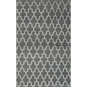 La Seda Hand-Knotted Green Area Rug