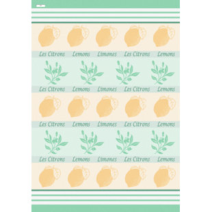 European Kitchen Decor Wayfair Lemons Jacquard Tea Towel