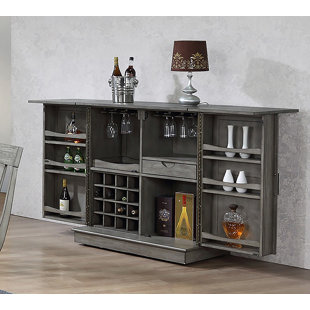 Bars Bar Sets You Ll Love Wayfair Vergara Expandable Bar Cabinet