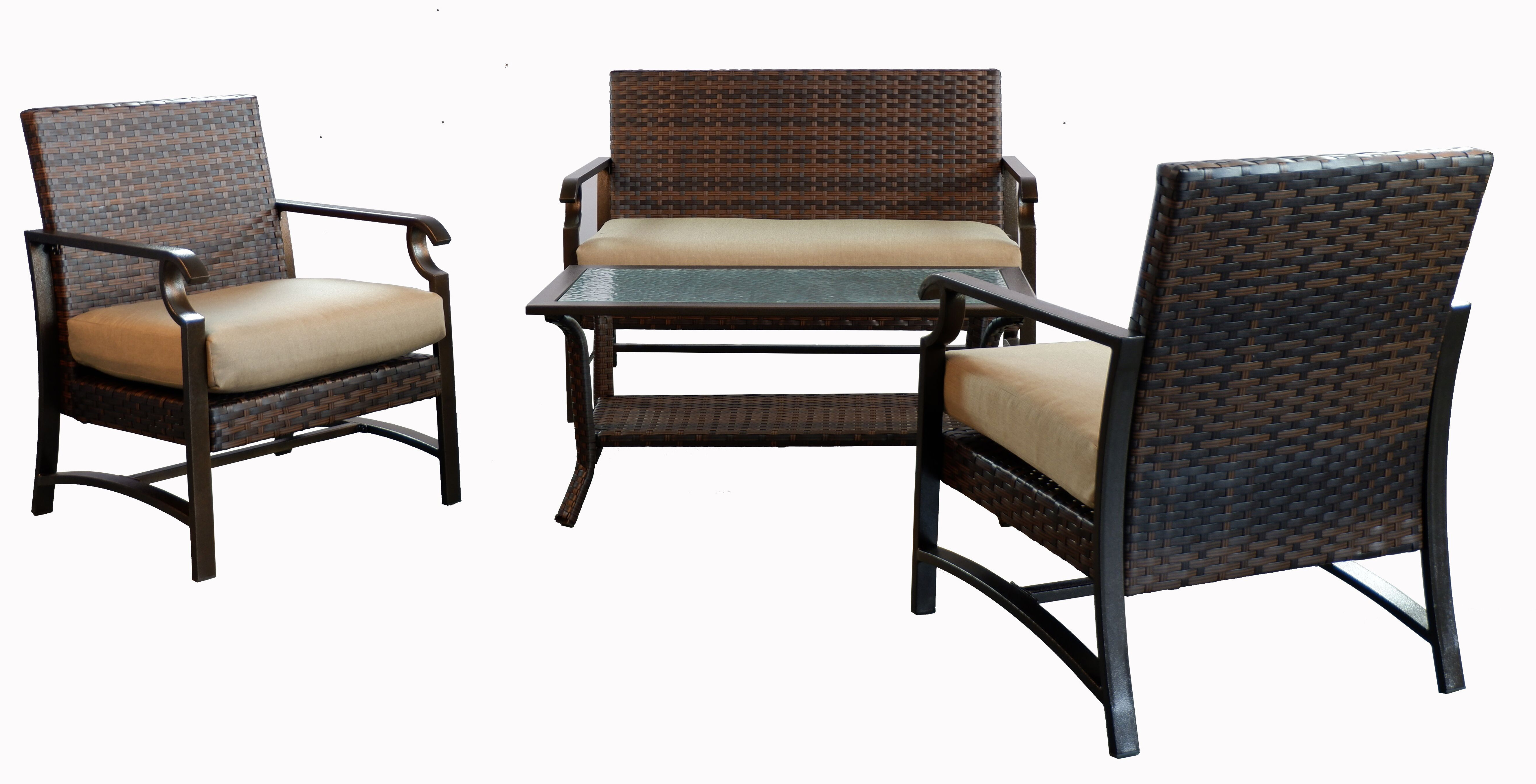 Charlton Home Katy 4 Piece Sofa Seating Group With Cushion Wayfair Charlton Home Katy 4 Piece Sofa Seating