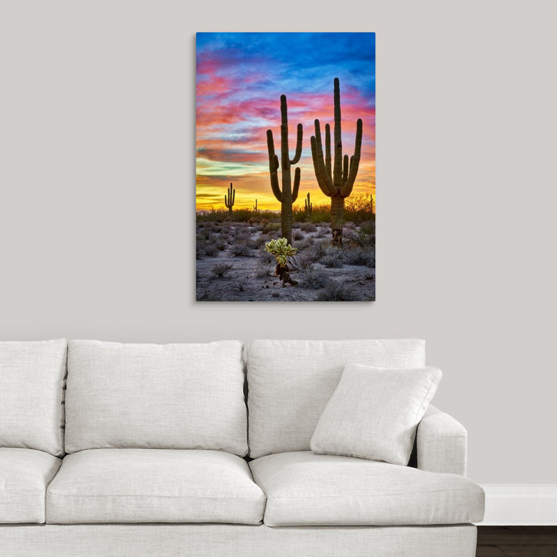 Matt Suess Photography Sunset In The Desert With Saguaro Cactus