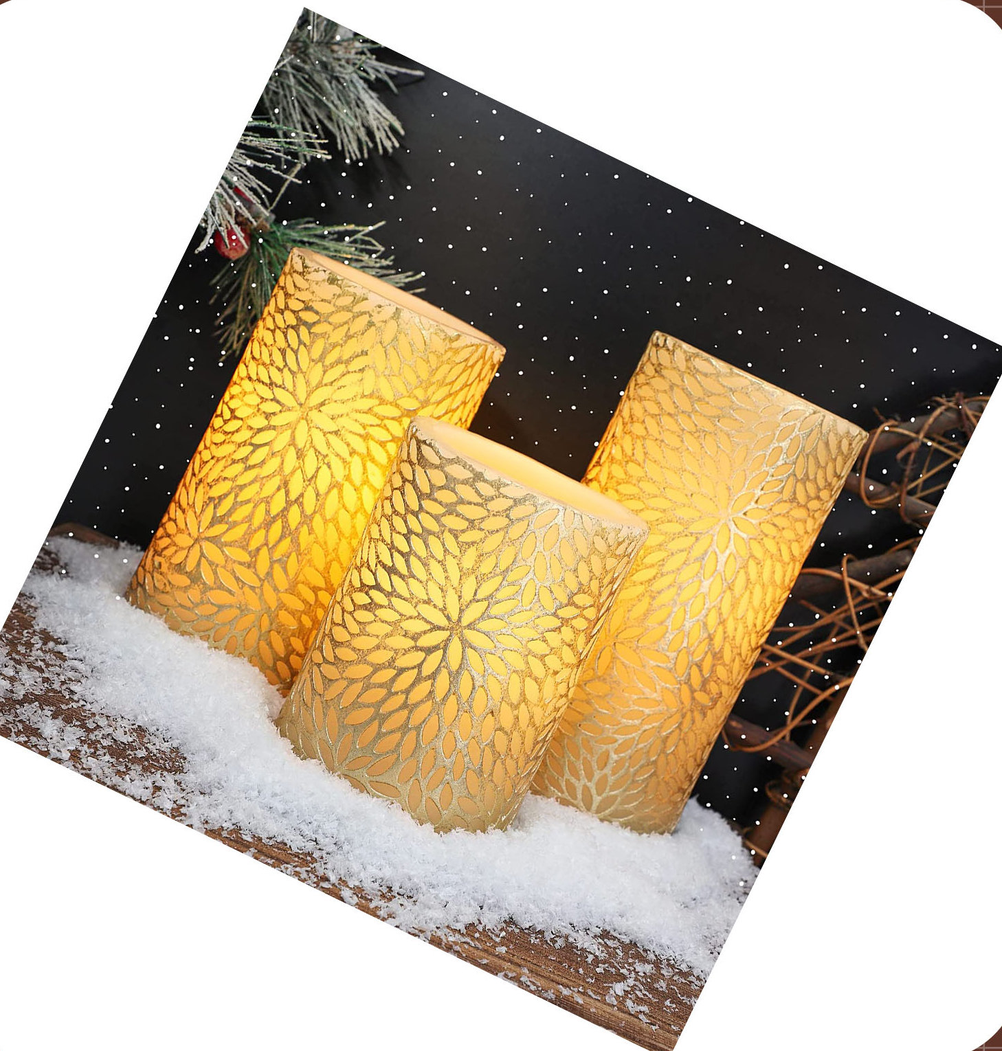 Eternal Night 3 Piece Flameles Candles Set Wayfair