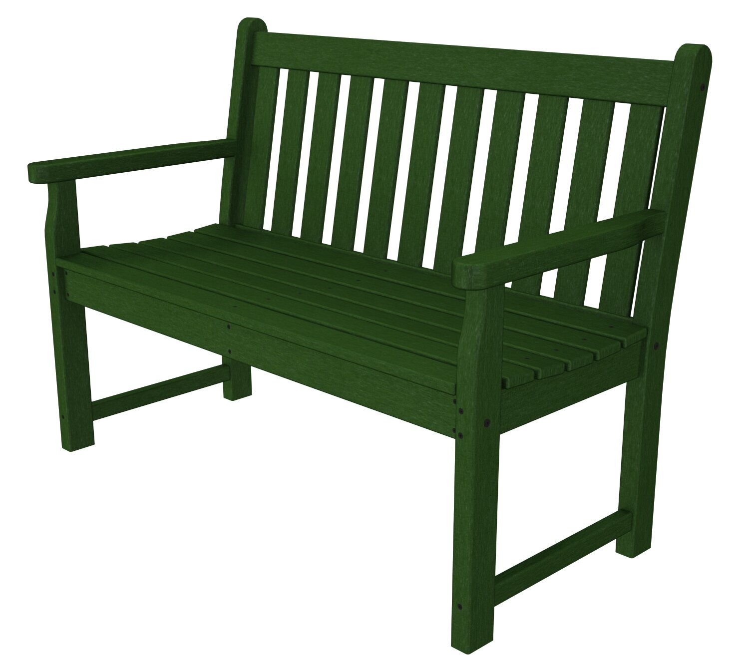 lime green outdoor bench