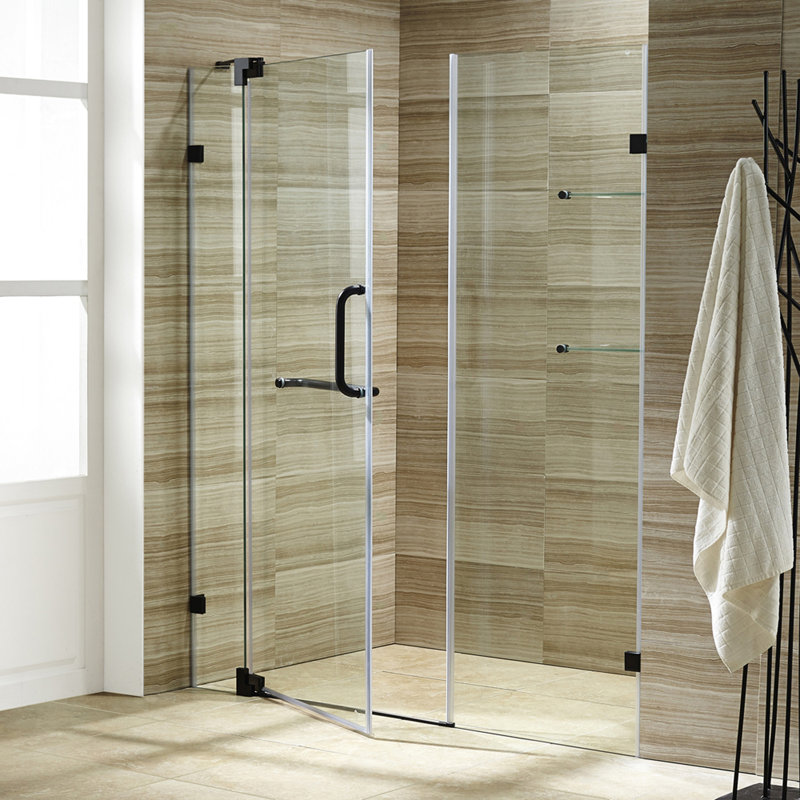 Vigo Pirouette 48 X 72 Pivot Frameless Shower Door With Flex