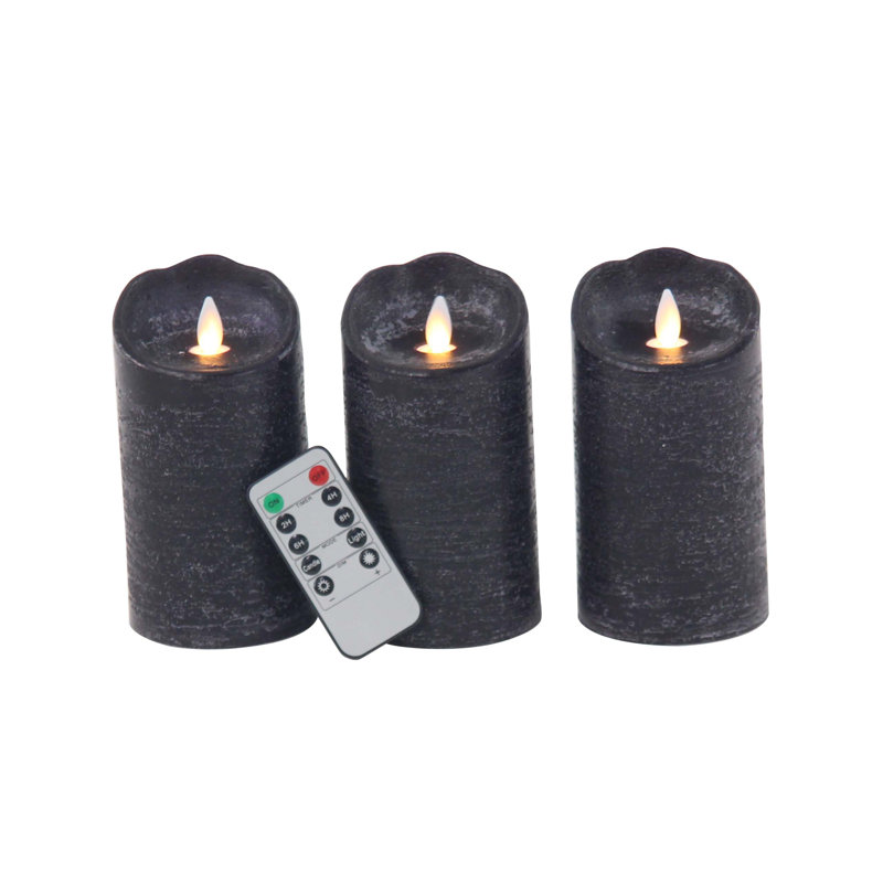 17 Stories Modern Scalloped Flicker Unscented Flameless Candle Reviews Wayfair