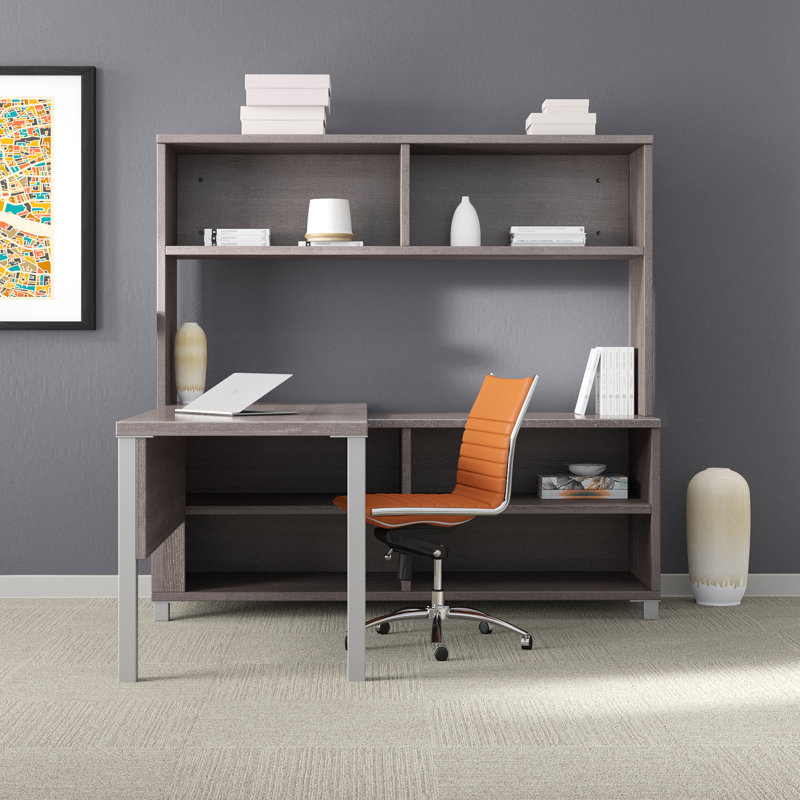 Upper Square Desandre Desk With Hutch 3 Piece Office Set Reviews Wayfair