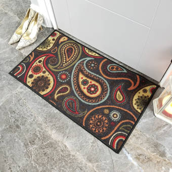 Carolines Treasures Frog Bathing Watercolor Floor Mat 19 H x 27 W Multicolor